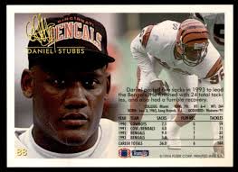1994 FLEER SIGNATURE SERIES DANIEL STUBBS CINCINNATI BENGALS #88
