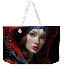 Portrait of Antonia Weekender Tote Bag