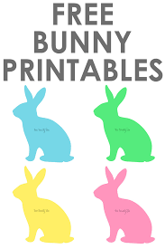 Easter rabbit templates printable � hd easter images #1031187. Free Bunny Printables