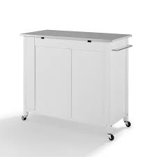 Browse products at kohl's® now!. Crosley Savannah Stainless Steel Top Kitchen Island Cart In White Cf3029ss Wh