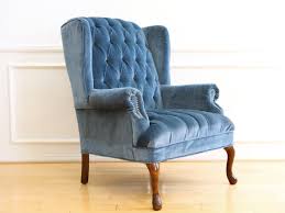 Christopher knight home alira modern tufted fabric arm chair, navy blue / dark brown. Vintage Blue Navy Tufted Velvet Wingback Chair No 630 Shopgoldenpineapple