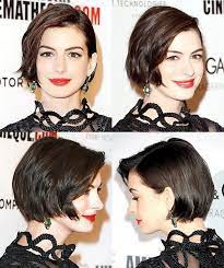 Anne Hathaway With A Chic Bob Short Hair Styles Hair Inspiration Short Sassy Hair