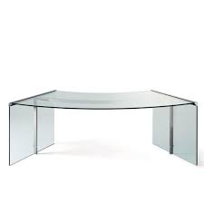 Desk in 15mm curved transparent glass with an integrated 4 drawer unit in white or black matt lacquered wood, with fronts in lacquered glass to match the. President Curved Glass And Metal Desk By Gallotti Radice Klarity Glass Furniture