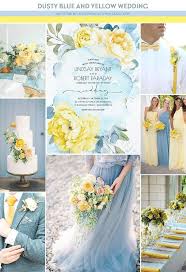 Black And Baby Blue Wedding Theme Dusty Blue Whimsical Watercolor Wedding In 2020 Yellow Wedding Theme Yellow Floral Wedding Invitations Yellow Wedding Invitations