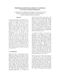 Multidimensional Indexing and Query Coordination for Tertiary Storage  Management