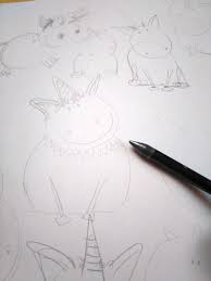 Und genau das mag ich ja am zeichnen im doodle stil. Einhorn Malen Eine Einfache Anleitung Fur Dich Fur Ein Frohliches Einhorn