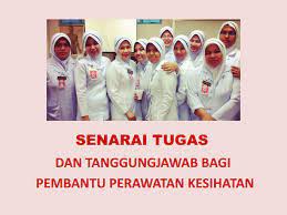 Tugas pembantu perawatan kesihatan u11 di kolej kesihatan. Kerjaya Ppk U11 Senarai Tugas Dan Tanggungjawab Bagi Facebook