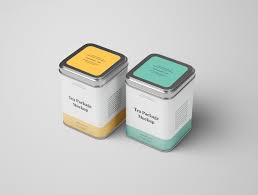 2 Tea Package Mockups Tea Packaging Premium Tea Packaging Mockup Photoshop