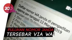 No hp janda siap nikah siri bandung : Siapa Sebar Nomor Nomor Telepon Janda Di Garut