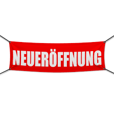 2 фразы в 1 тематике. 300 X 100 Cm Neueroffnung Werbebanner Bannerprofi24