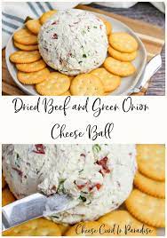 Dried Beef And Green Onion Cheese Ball Recipe Best Appetizer Recipes Cheese Ball Recipes