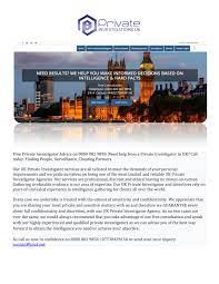 Apart from holding £1m of indemnity insurance, we how we can help you. Seo Private Detective Agency Uk Page 1 Created With Publitas Com
