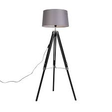 Free shipping* more like this hubbardton forge facet dark smoke floor lamp $ 1,180.00. Floor Lamp Black With 45cm Dark Grey Shade Tripod Lampandlight