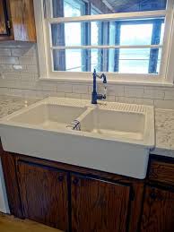 One Project At A Time Diy Blog Installing An Ikea Domsjo Sink In A 36 Sink Base Cabinet Ikea Farmhouse Sink Ikea Kitchen Sink Farmhouse Sink Kitchen
