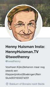 Hendrikus josephus huisman (born 18 june 1951) is a dutch television presenter and musician. Henny Huisman Op Twitter Is Heerlijk Verwarrend Vermaak