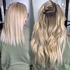Under The Hood Before After Extensions Fusion Hair Tape In Hair Extensions Luxury Hair Extensions