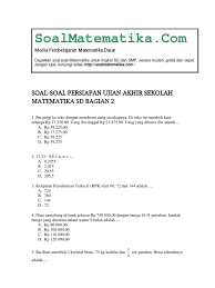 Maybe you would like to learn more about one of these? Soal Uas Matematika Sd 2