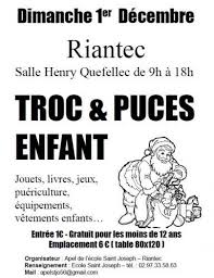 Troc Et Puces Enfants Le Dimanche 1er Decembre 2013 A Riantec Puce Enfant Puericulture