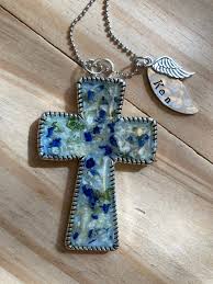 Check spelling or type a new query. Funeral Flower Jewelry Keepsake Cross Pendant Necklace Or Etsy