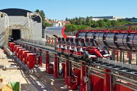 The lsm launch of red force doesn't deliver. Red Force Ferrari Land Salou Tarragona Catalonia Spain