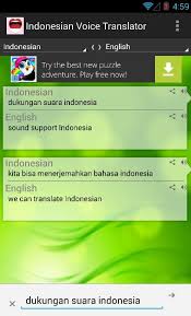 Enter your script into our workspace either by typing, or by uploading a file. Indonesian Voice Translator For Android Apk Download