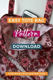 You can never have too many tote bags! Free Easy Tote Bag Pattern And Sewing Tutorial The Creative Curator