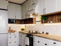 A textured striped linen fabric by ralph lauren was selected for the interior clerestory windows of the wall cabinets. Interior Designers Reveal The Worst Mistakes To Avoid With A Kitchen