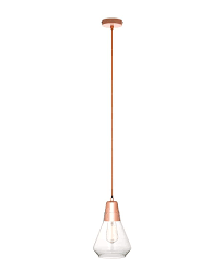 Ando 1 Light Pendant In Copper Glass Pendant Lighting Glass Pendant Light Copper Glass