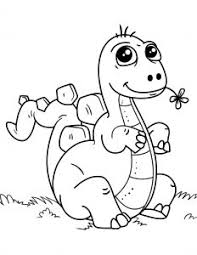 Nine of the pages feature the dinosaur's name in bubble letters to color in. Dinosaurs Free Printable Coloring Pages For Kids