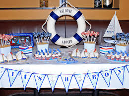 See more party ideas at catchmyparty.com. Nautical Baby Boy Shower Project Nursery