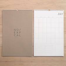 No Exp Wall Calendar Redstarink On Etsy Wall Calendar Calendar Wall