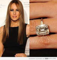 Donald And Melania Trump S Engagement Ring The Most Expensive Engagement Ring On The Planet Walmart Wedding Rings Camo Wedding Rings Expensive Engagement Rings