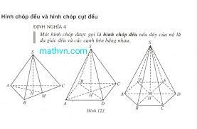 Vẽ mặt đáy hình chóp là tam giác đều abc (nhưng không nhất thiết phải vẽ ba cạnh bằng nhau hoàn toàn mà có thể vẽ tam giác thường), ac vẽ nét đứt bài tập minh họa: Ä'á»‹nh NghÄ©a Hinh Chop Ä'á»u Va Hinh Chop Cá»¥t Ä'á»u Toan Há»c Viá»‡t Nam