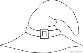 This image is fun as it showcases a dalmatian wearing a witch's hat for halloween. Witch Hat Coloring Pages Coloringall