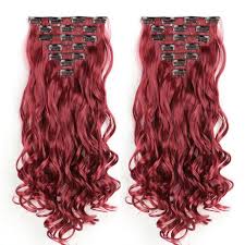 Payment by credit card is therefore. Maroon Mix Dark Red 22inch Long Curly Wave Clip In Hair Etsy