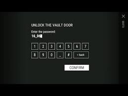 Sep 13, 2021 · the key doesn't explain anything — where to use it, or how to unlock the door. Unlock The Vault Door Password Youtube