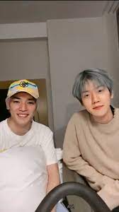 Baekhyun and taeyong twinning with their hats and outfits taeyong wearing the jacket baekhyun wore during elyxion taeyong walking around with the taeyong . Baekhyun Taeyong Nct Selebritas Nct Taemin