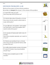 division worksheets grade 4