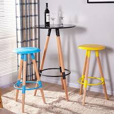 Solid Wood Modern Bar Stool Bar Table High Stool Simple Fashion Coffee Chair Restaurant Chair In 2020 Modern Bar Stools Restaurant Chairs Coffee Chairs