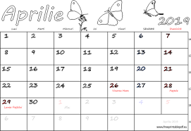 Zile si sarbatori legale in care nu se lucreaza. Calendarul Pentru Aprilie 2019 FiÈ™ierele Pdf Gratuite Pentru Imprimare