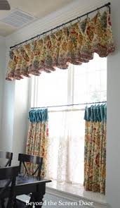 kitchen cafe curtain and valance