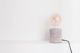 Lighting 10 creative lamp base designs light up the room; Diy Concrete Lamps