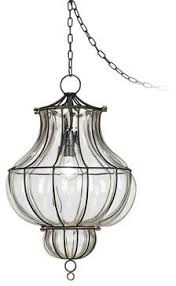 Country Cottage Centinela Lantern 12 Wide Glass Plug In Swag Chandelier Traditional Chandeliers Swag Chandelier Plug In Pendant Light Swag Light