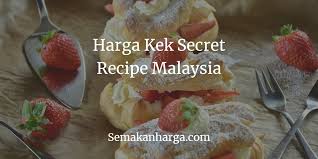 This enticing cake famed for its vibrant red hue is created au naturel with a clever twist in layering with velvety cream cheese and premium apricot bits in moist red velvet sponge. Senarai Menu Harga Kek Secret Recipe Malaysia 2021