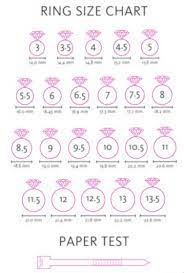 How To Measure Ring Size At Home Santayana Jewelry Printable Ring Size Chart Measure Ring Size Ring Sizes Chart