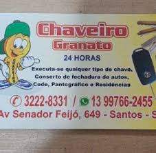 Chaveiro 24 Horas em Santos/ Chaveiro Granato