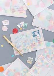 Diy Confetti Postcard Postcards Diy Diy Postcard Diy Stationery