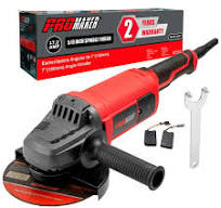 PROMAKER 7 inch Angle Grinder, 17.2 AMP, 8400 RPM, Industrial Electric  Angle Grinder with 2 Extra Carbon Brushes, Built for Heavy-Duty Tasks and  ...