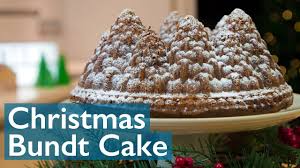 Transfer pan to a wire rack to cool completely. Christmas Bundt Cake Snowy Forest Youtube