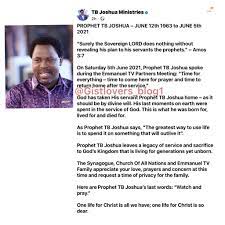 A prominent nigerian televangelist, t.b. V02jk4ja2bhtpm